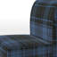 Fauteuil de chambre rembourré à motif tartan à carreaux vert et orange-1141901676