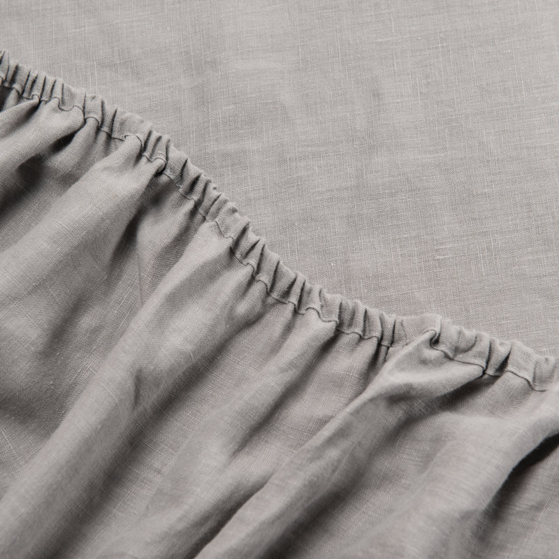 100% Linen Sheet Set, Charcoal, California King