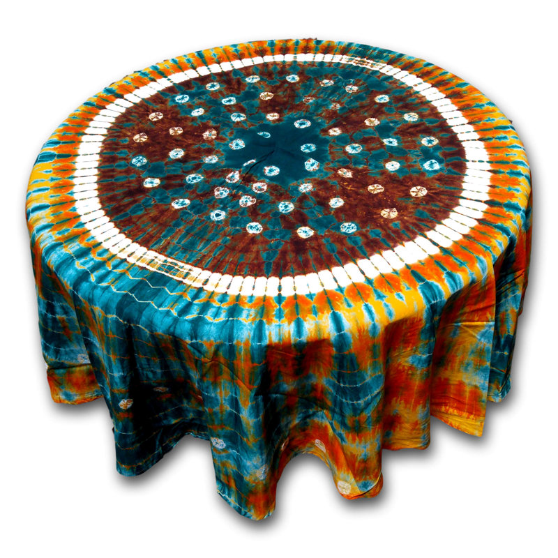 Nappe ronde en coton Mandala