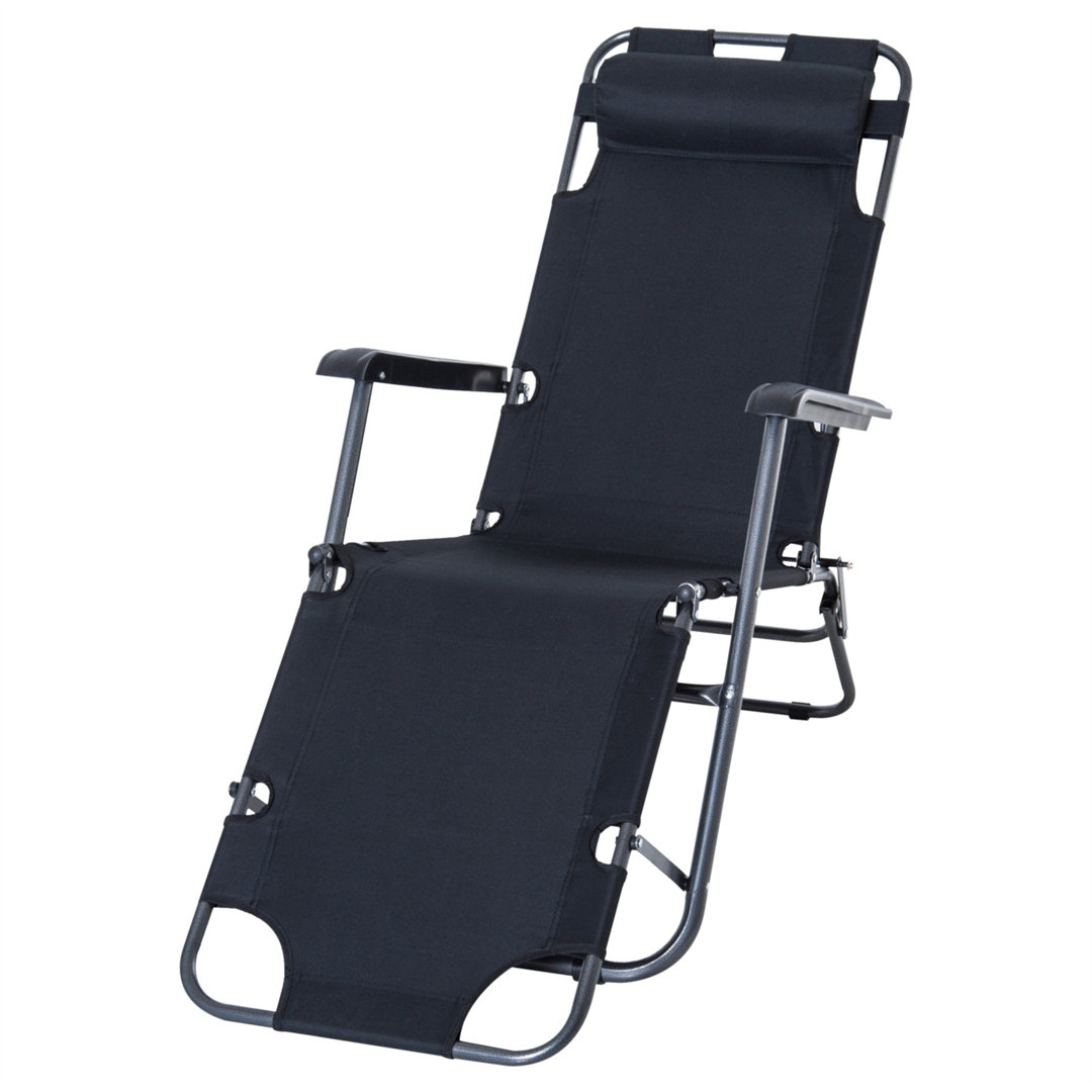 Aymelia 135cm Long Reclining Single Sun Lounger