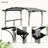 10 ft. x 13 ft. Aluminum Outdoor Pergola with Slightly Arched Canopy and Small Bar-110334661