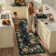 Garbrand Machine Washable Floral Farmhouse Area Rug with Non-Slip Backing for Living Room, Dining Room, Bedroom