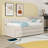 3 Drawers Upholstered Daybed with Twin Trundle-307588553-307588555