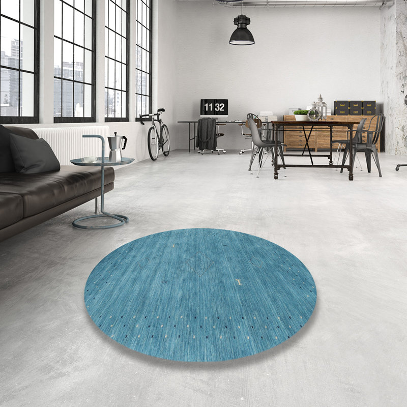 Abstract Indoor Rug, Round 4'