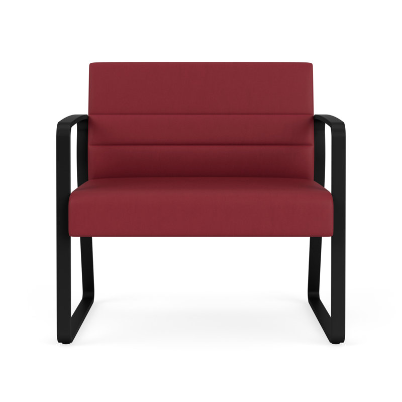 Chaise bariatique Waterfall, Noir, Vinyle Patriot Plus Bordeaux