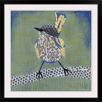 « i », reproduction d’impression dépilée Patchwork Wren