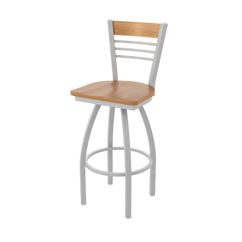 Tabouret de comptoir pivotant 880 Eleanor, Gris, Tabouret de comptoir (siège d’une hauteur de 25