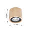 Ritchey Solid Wood Flush Mount