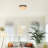 Troy Glass Semi Flush Mount