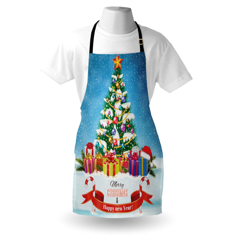 Tablier de Noël sans motif bavoir