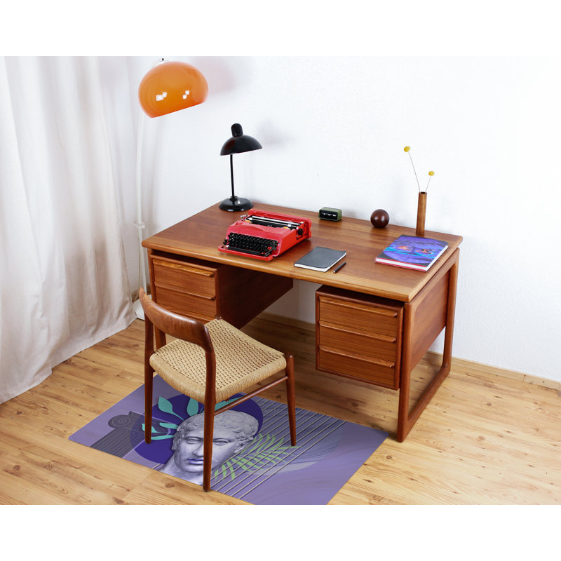 Nalleli Hard Floor Rectangular Chair Mat, 120 x 90 cm