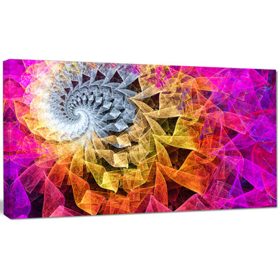 «Colorful Spiral Kaleidoscope», impression sur toile tendue