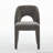 chenille dining chair features a hollowed-out backrest design Set of 2-1828485264
