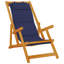 Beach Chair with Cushion Folding Solid Acacia Wood Garden Lounge Patio-1953303041