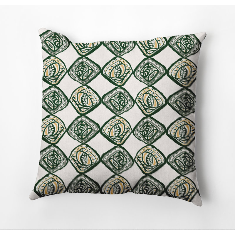 Housse et insert d'oreiller carré, 20 po X 20 po, Vert, Oui