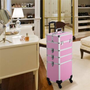 BÉIS 'The Cosmetic Case' In Atlas Pink - Pink Makeup Organizer & Travel Case