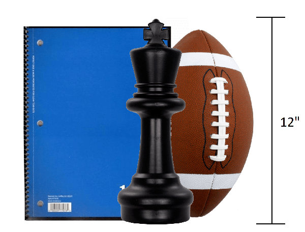 MegaChess 5 Inch Dark Plastic Rook Giant Chess Piece