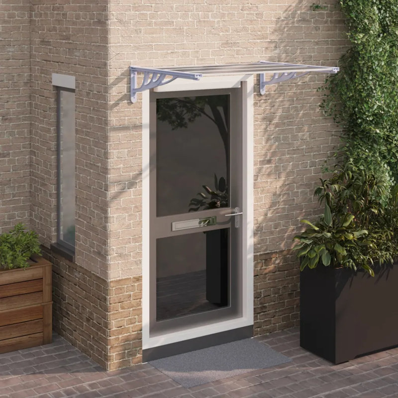 Artima Patio Awning, Grey/Clear