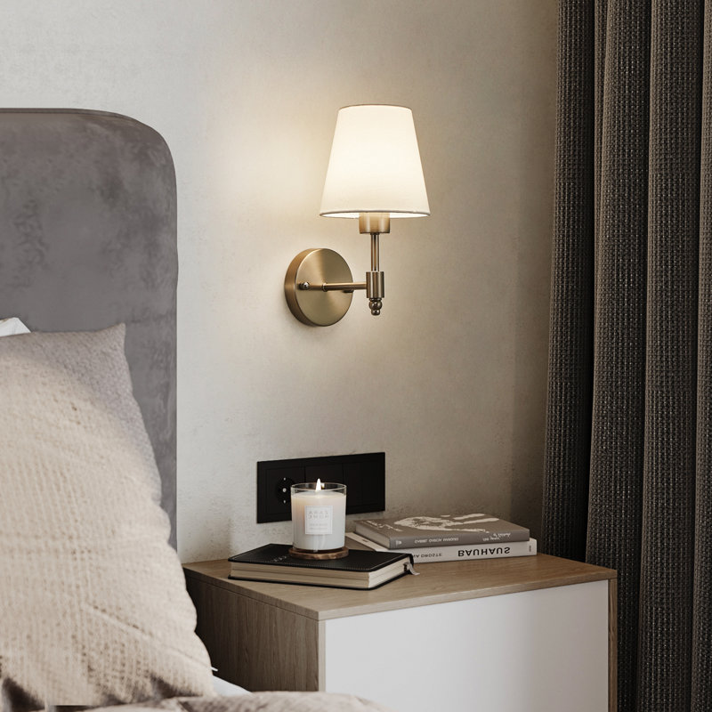 Armed Sconce, Satin Nickel