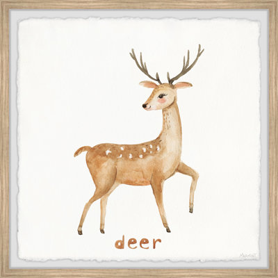 «Iona Gentle Deer», reproduction encadrée