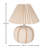 Stoneware Mini Table Lamp with Pleated Shade