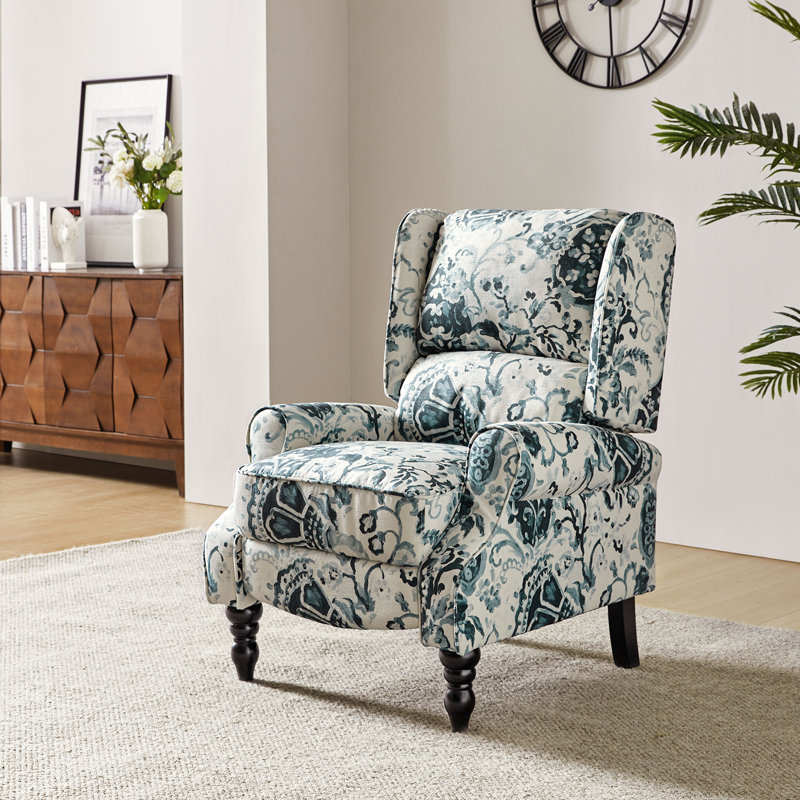 Fauteuil inclinable standard Brodie de 31 po de large avec conception à oreilles, Chaîne gris géométrique