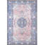 Tapis décoratif traditionnel rose et tapis lavable-1137956039
