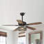 Corder Ventilateur de plafond d'intérieur à 5 pales réversible avec télécommande et ensemble d'éclairage inclus