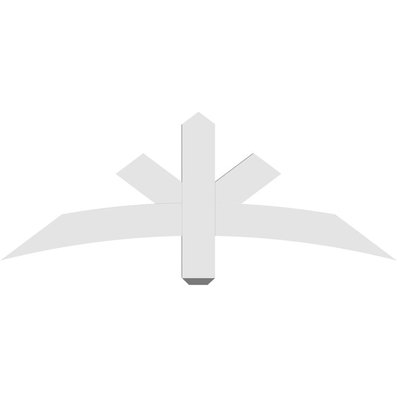 Support de pignon Alberta Alberta, H 18 po x l 48 po (pas: 9/12), P 2 po x F 4 po, PVC