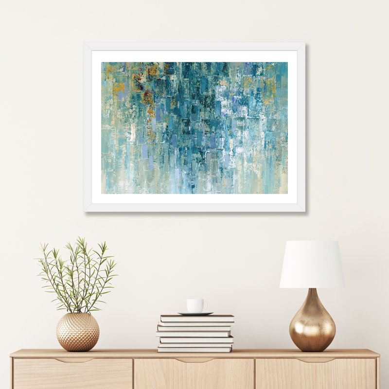 «I Love the Rain» par Nan - reproduction, H 24 po x l 32 po x P 1 po, Papier avec cadre blanc