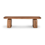 Chloe Solid Wood Sled Coffee Table