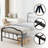 Oley Double Wave Headboard and Footboard Heavy Duty Anti-sway 18in High Steel Tube Iron Bed with Storage-1771660220
