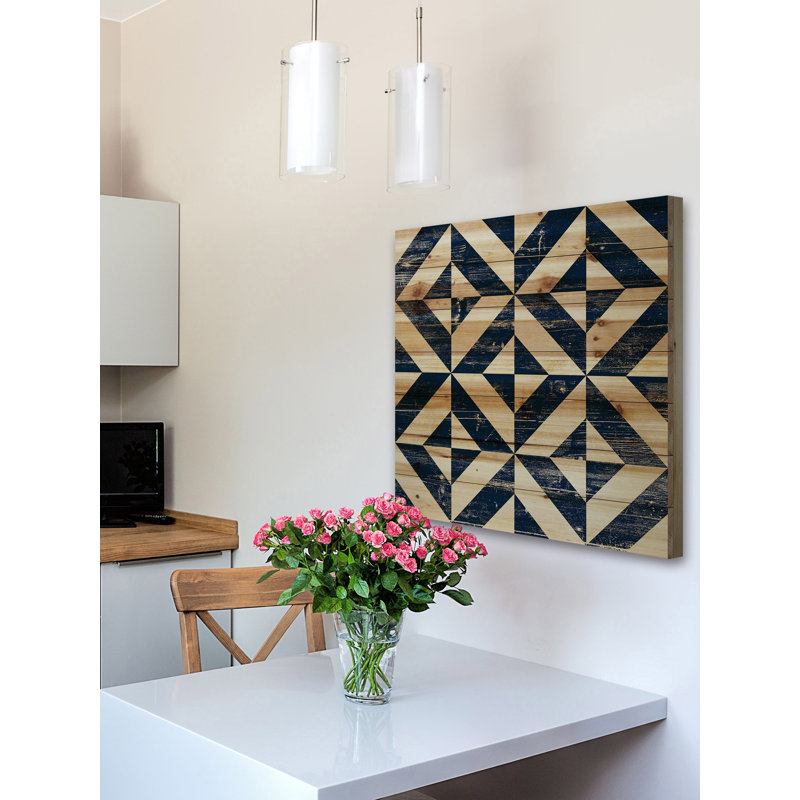 « square puzzle », reproduction sur bois, H 24 po x l 24 po