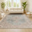 Mordecai Modern Tribal Medallion Light Blue/Ivory Rug-1409333914