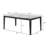 Rectangular Dining Set in White and Gray-94375241