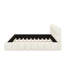 Élégant lit plateforme tapissier avec tête de lit, base de lit tapissier de style bloc-1736189480