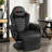 Faux Leather Swivel Recliner-46773499
