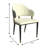 LeisureMod 5-Piece Dining Set, Modern 36-Inch Round Kitchen Table and 4 Upholstered Dining Chairs, PU Leather Mid Century Dinette Set with Metal Pedestal Base for Small Spaces, Apartment, and Café-693532463
