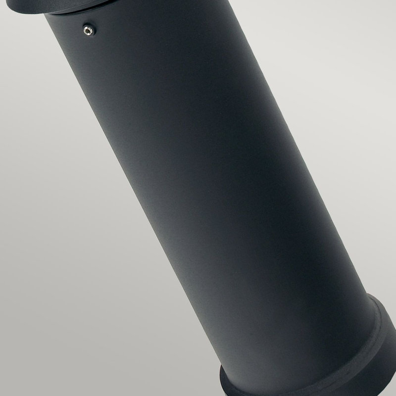 Matty Matte Black Metal Pathway Light, 60W Incandescent, Black, 49cm H x 15cm W x 15cm D