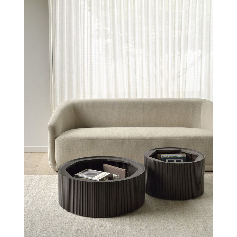 Roller Max Coffee Table, 13.8" H x 23.6" L x 23.6" W, Espresso