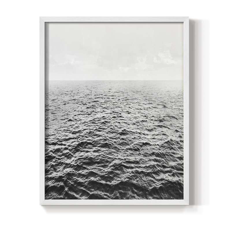 «Rolling In», reproduction encadrée - bois massif, H 20 po x l 16 po, Blanc