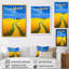 «Golden Blossoming Fields Under A Deep Blue Sky», reproduction sur toile-1474554322-1474554323