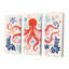 Riordan - ensemble de reproductions d'art mural pieuvre / calmar-108316332-108316337