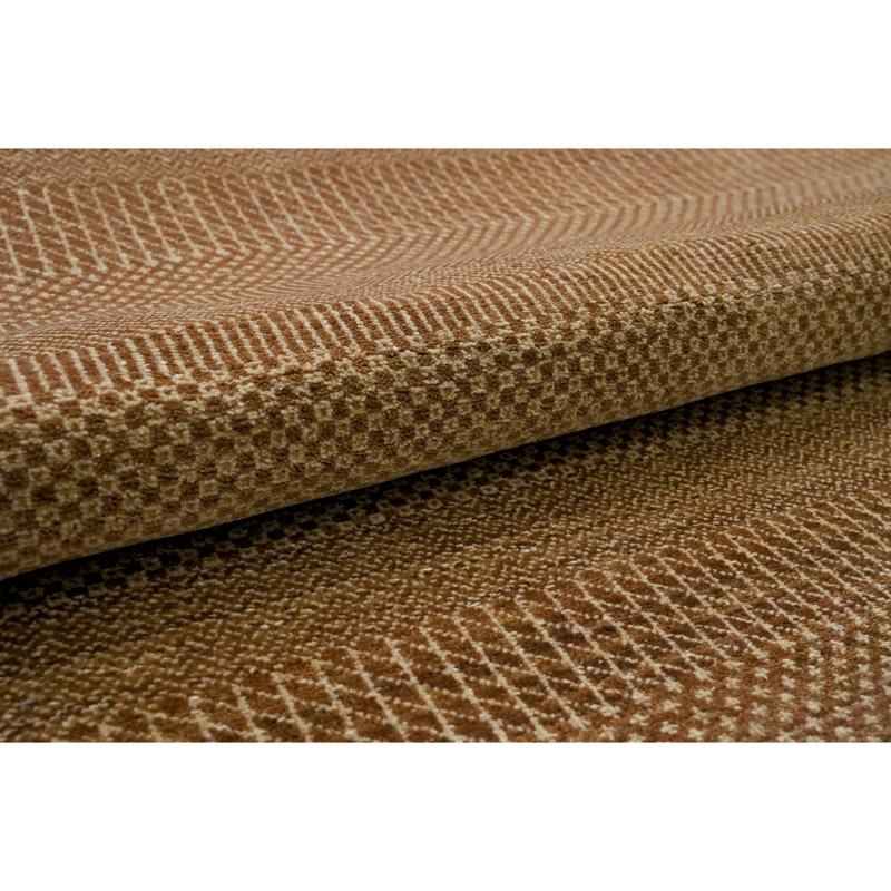 One-of-a-Kind Rectangle 9' x 12'3" in Brown/Ivory