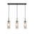 Caulford 3-Light Island Light - Black