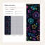 Papier peint tableau noir foncé Neon Doodles-922301138