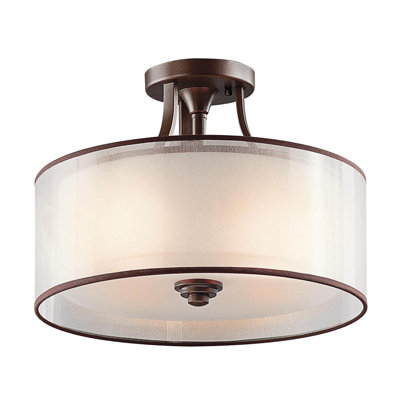 Baytown Glass Semi Flush Mount