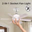 Ventilateur de plafond 18 po avec télécommande et ensemble d'éclairage, 6 vitesses-1026185012-1026185013