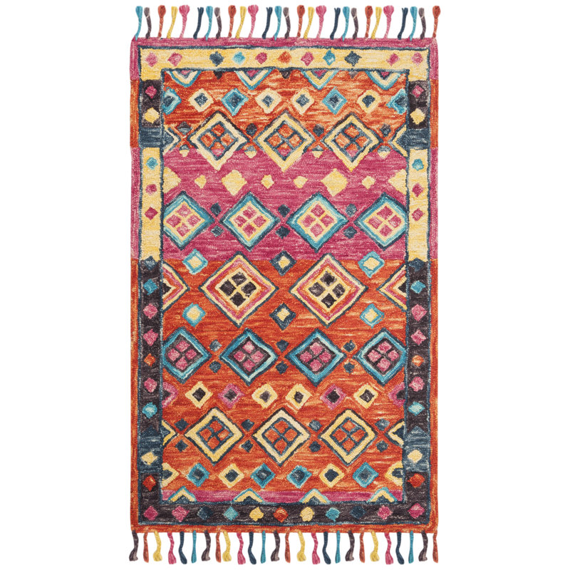 Vahakn Hand Tufted Wool Rug, Rectangle 2' x 3'