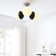 Stellar 3-Light Semi-Flush Ceiling Light In Opal Polished Nickel
